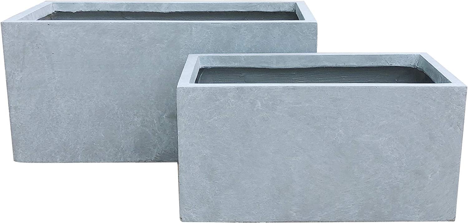 Chậu Ximang Chữ nhật [Rectangular Concrete Planter] (D80H40)