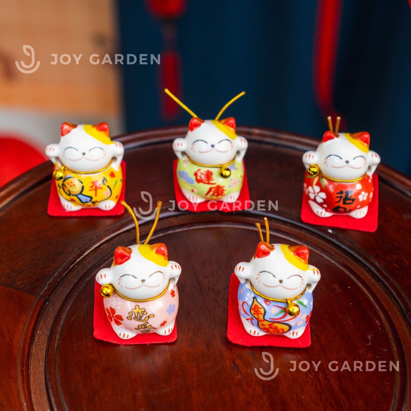 Mèo Sứ Chiêu Tài [size 4x4cm] 3