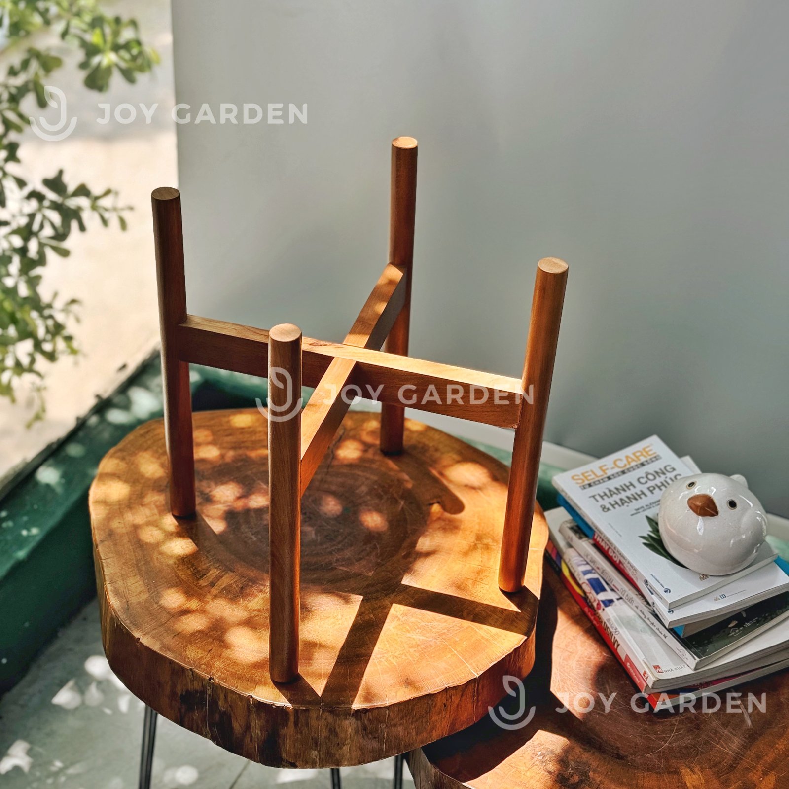 Đôn gỗ [Wooden Plant Stand] (D31H35 Caramel) 3
