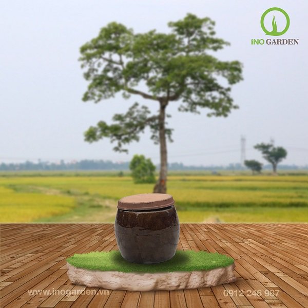 Lu khạp đựng gạo, muối dưa có nắp đậy 2