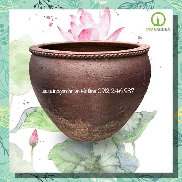 Chậu trồng cây dáng trứng bèo miệng (kt 86x70cm) 2