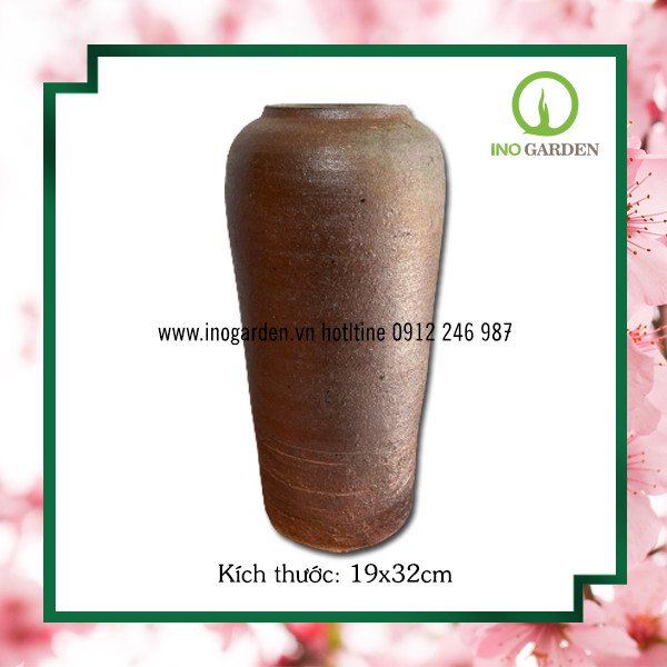 BÌNH HOA GỐM MỘC – MS04