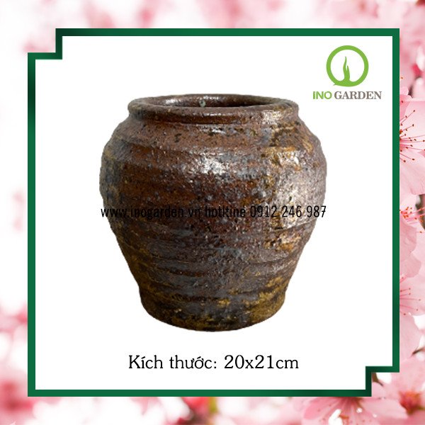BÌNH HOA GỐM MỘC – MS01 2