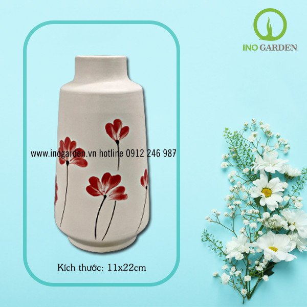 BÌNH HOA VẼ HOA DÂY – MS02 2