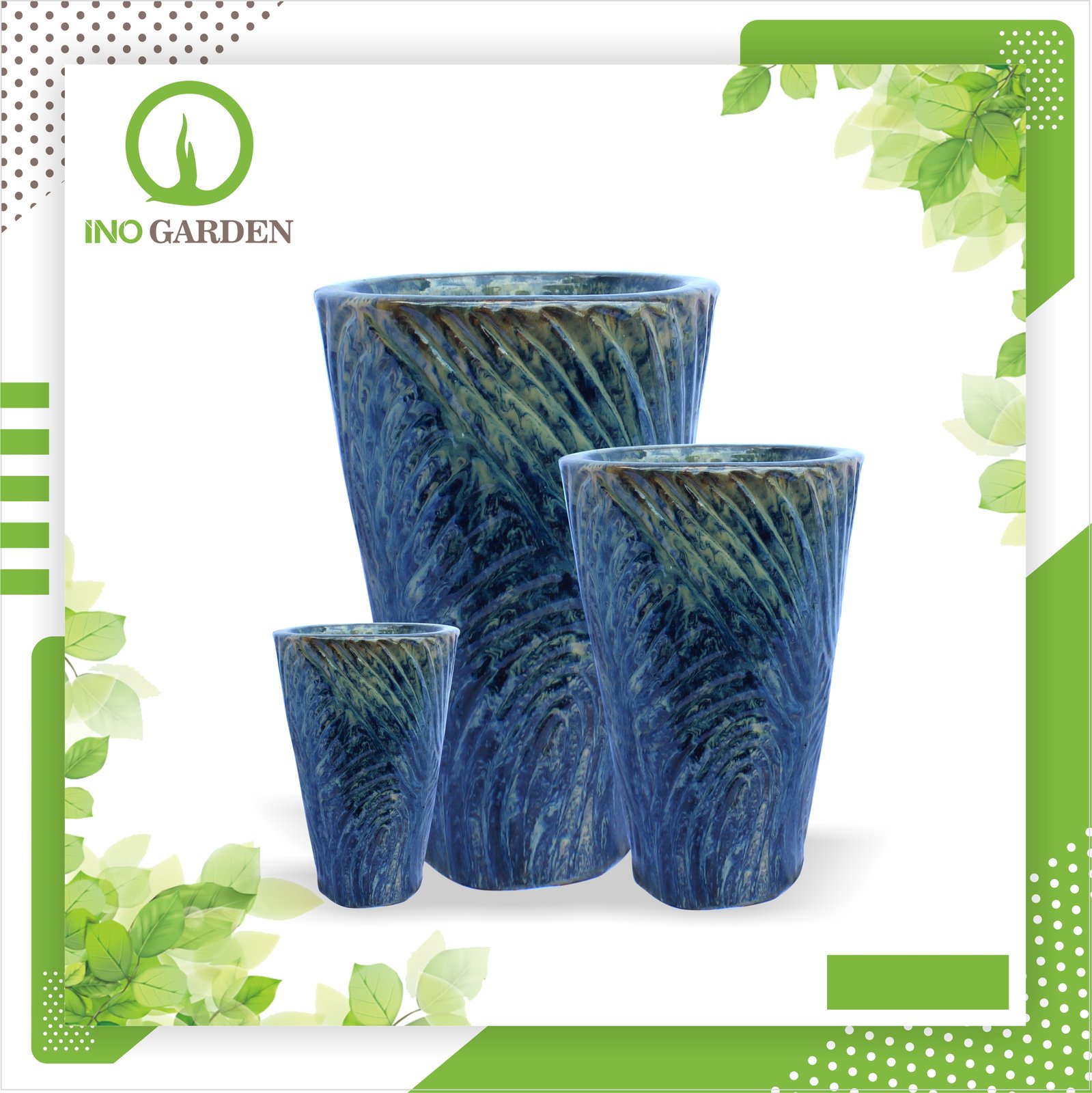CHẬU MEN VÂN GỖ