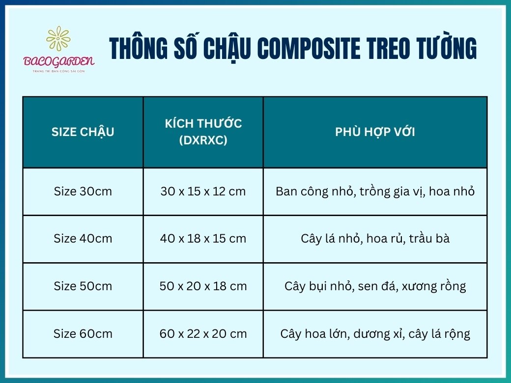 Chậu Composite treo tường 3