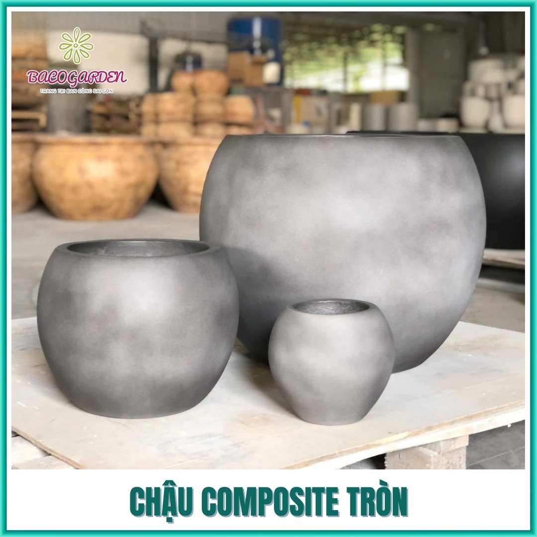 Chậu composite tròn 2