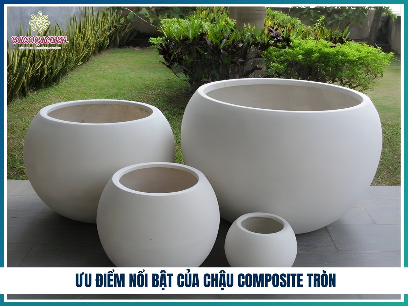 Chậu composite tròn 3