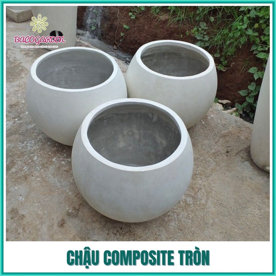 Chậu composite tròn
