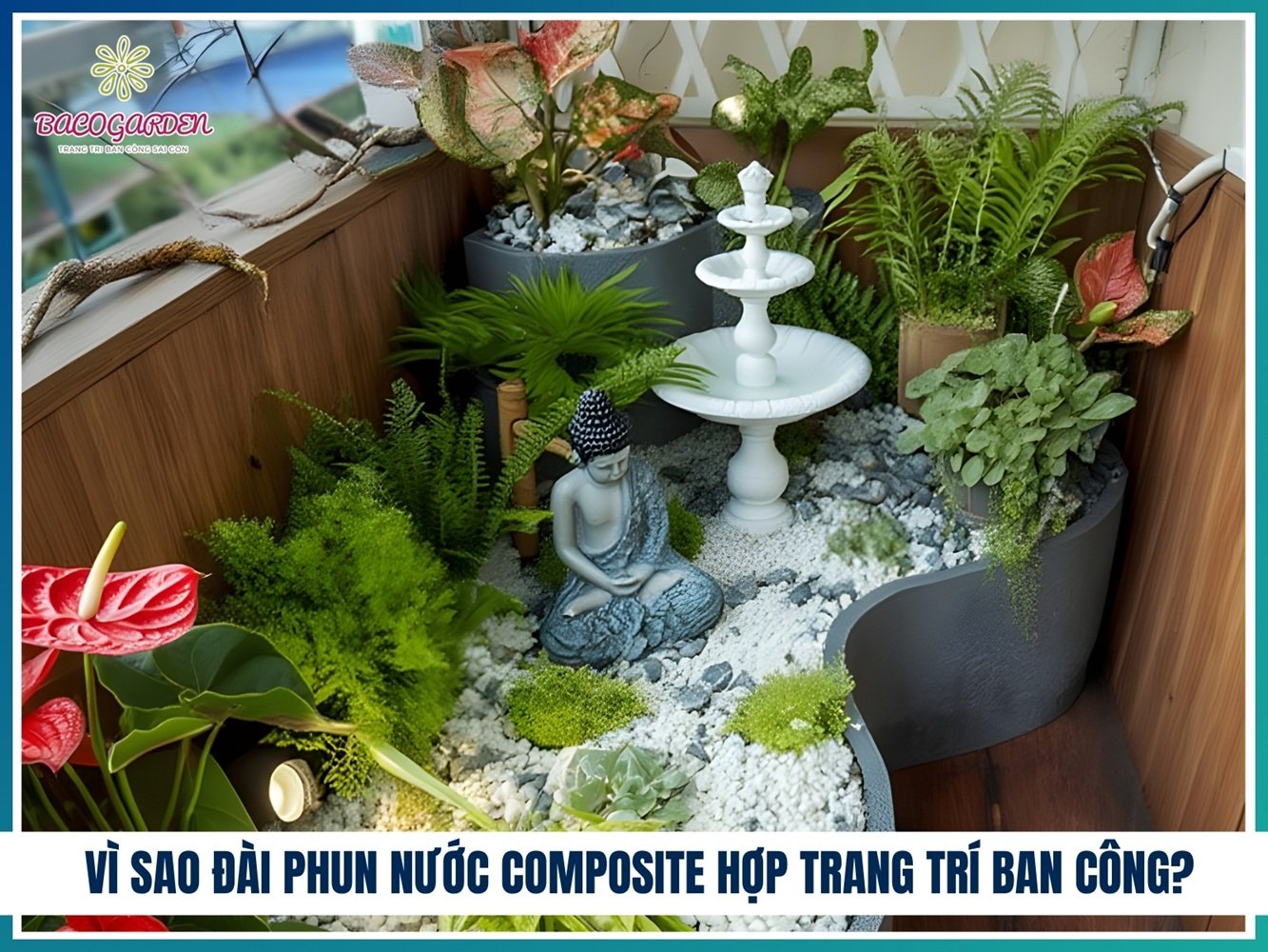 Đài phun nước composite 3