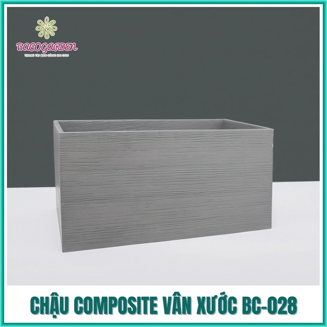 Chậu Composite Vân Xước BC-028