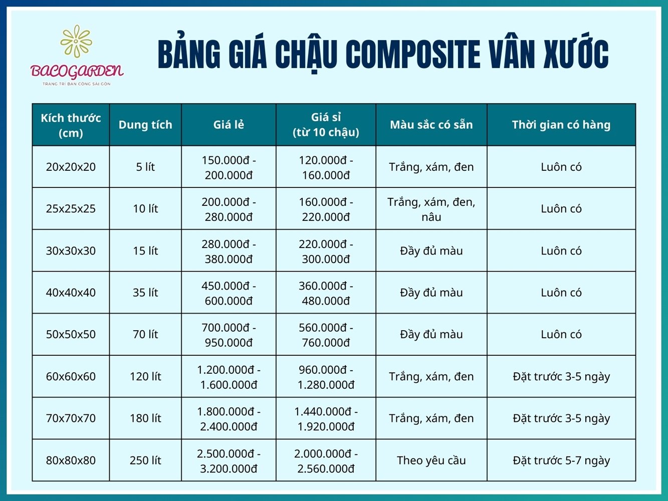 Chậu Composite Vân Xước BC-028 3