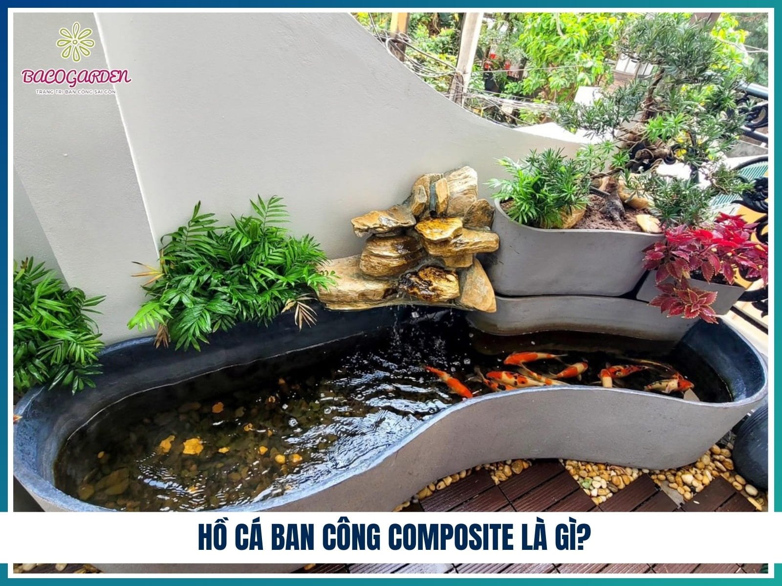 Hồ cá ban công composite 2