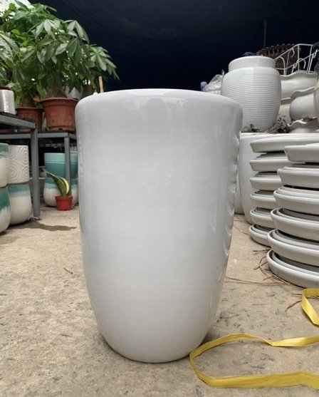Chậu Trồng Cây Men Sứ Hình Bom 3