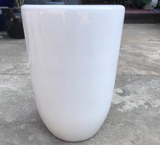 Chậu Trồng Cây Men Sứ Hình Bom 2