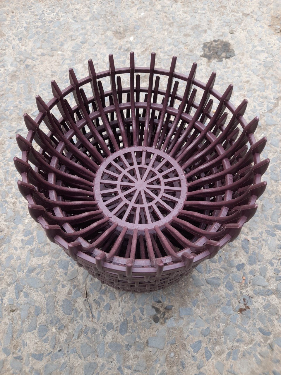 Chậu Nhựa Giả Gỗ Trồng Lan Hình Bí Phi 30cm 2