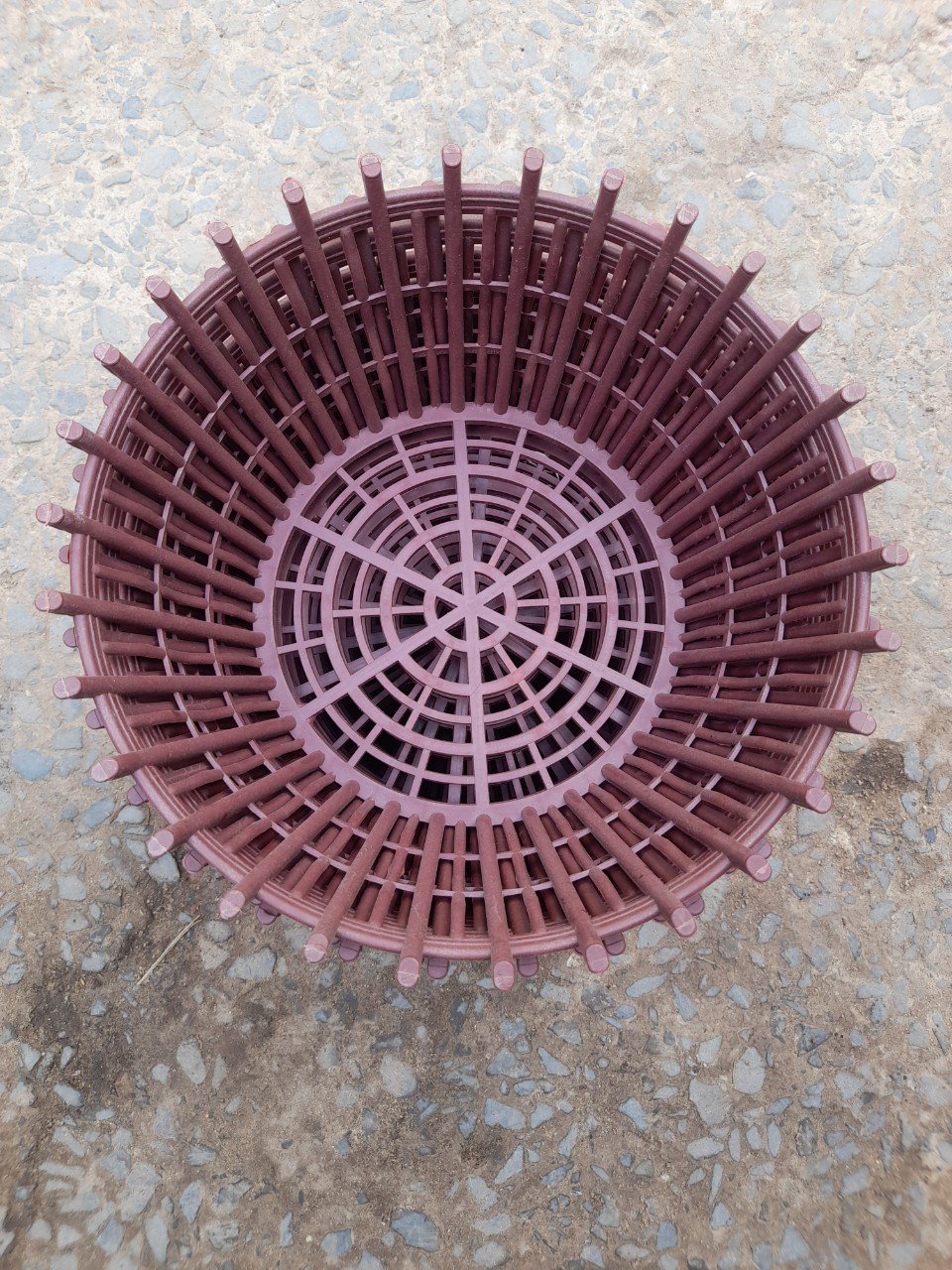 Chậu Nhựa Giả Gỗ Trồng Lan Phi 35cm