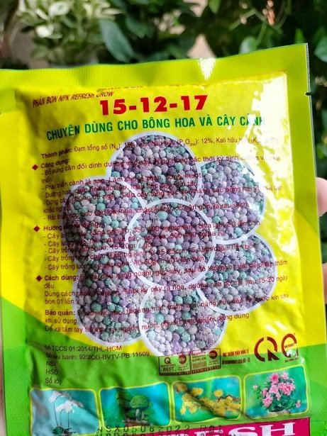 Phân Bón NPK 15 12 17 (gói 200gr)