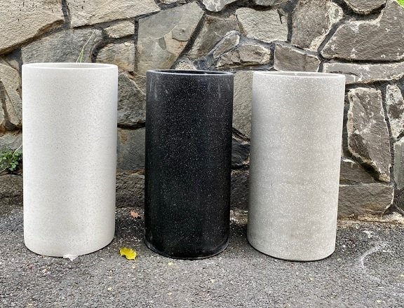 Chậu Xi Măng Trụ Tròn Cao 50cm Rộng 25cm