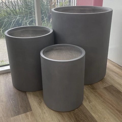 Chậu Xi Măng Trụ Tròn Cao 80cm rộng 40cm 3