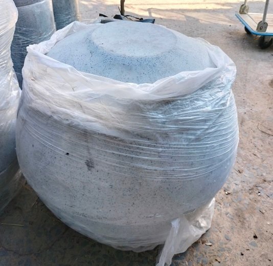 Chậu Trồng Sen Xi Măng Đá Mài Rộng 70cm 3