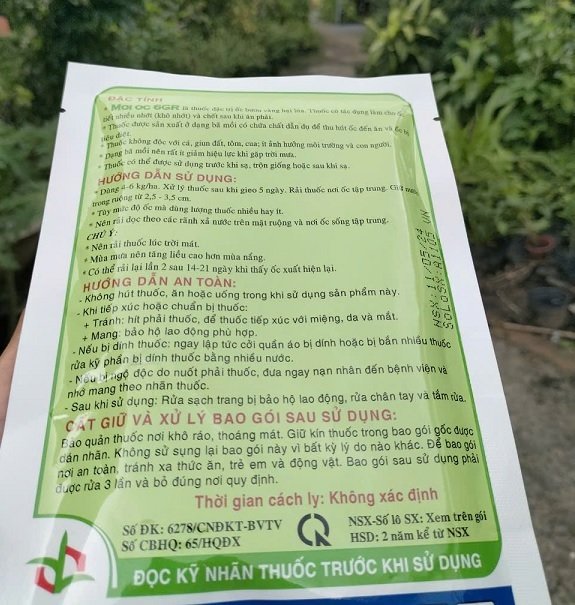Thuốc Diệt Ốc Bảo Vệ Cây Trồng 2