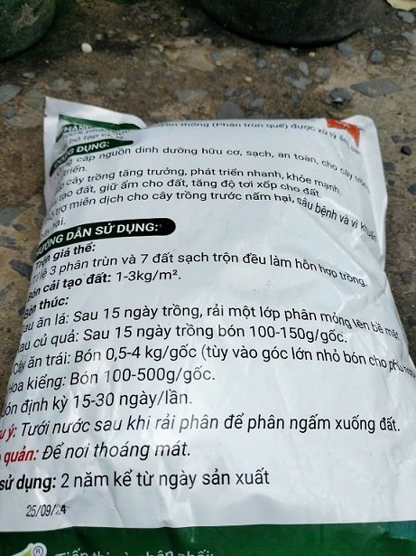 Phân Trùn Quế Dạng Bột (gói 2kg) 3