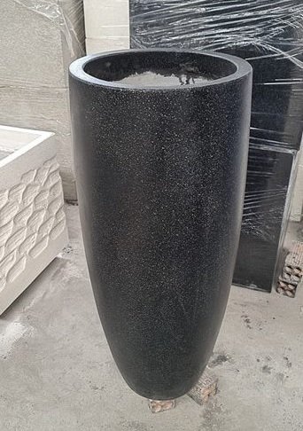Chậu Xi Măng Đá Mài Hình Đầu Đạn Cao 60cm