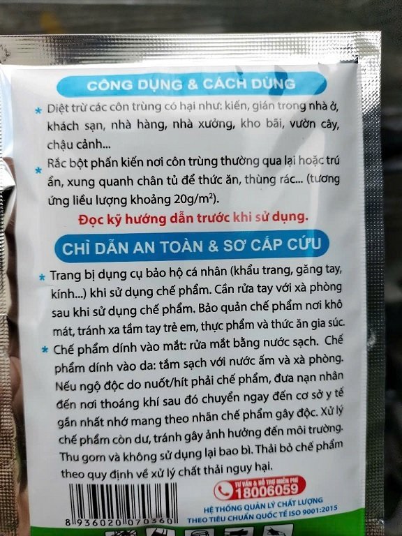 Bột Phấn Diệt Kiến và Gián (Vipesco) 3