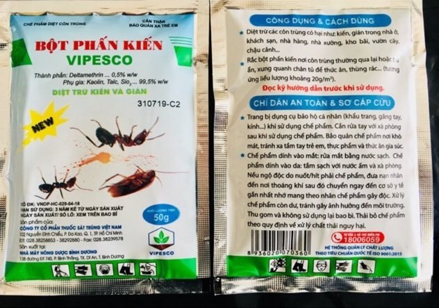 Bột Phấn Diệt Kiến và Gián (Vipesco) 2