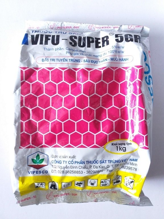 Thuốc Diệt Tuyến Trùng Sâu Đục Thân (VifuSuper 5GR) Gói 1kg