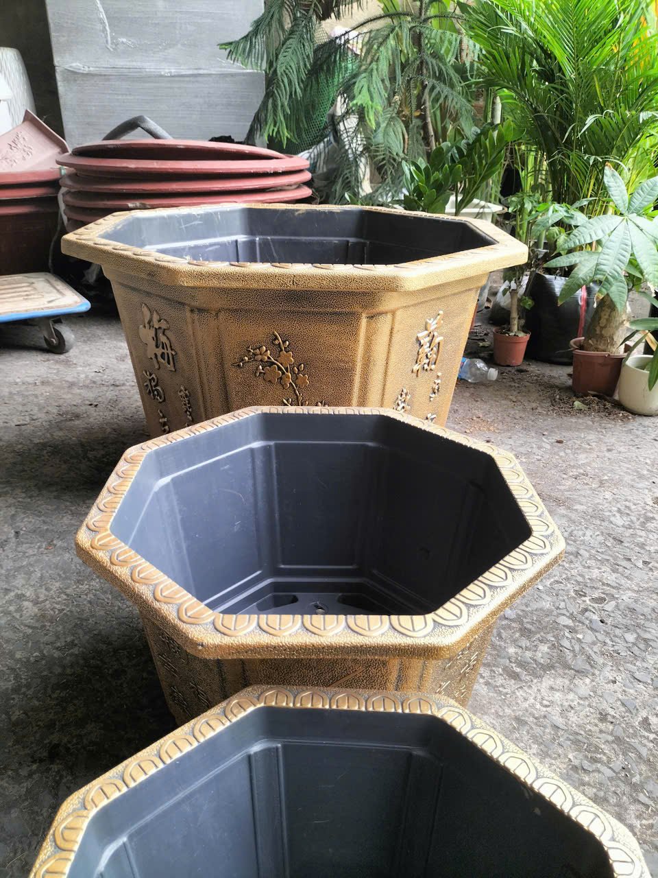 Chậu Nhựa Bát Giác Sơn Đồng A800