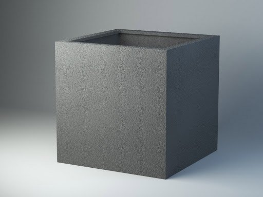 Chậu Composite Vuông Xám Xi Măng 8.2kg