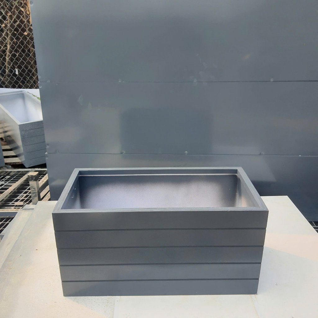 Chậu Composite Hình Chữ Nhật Xám 4.5kg