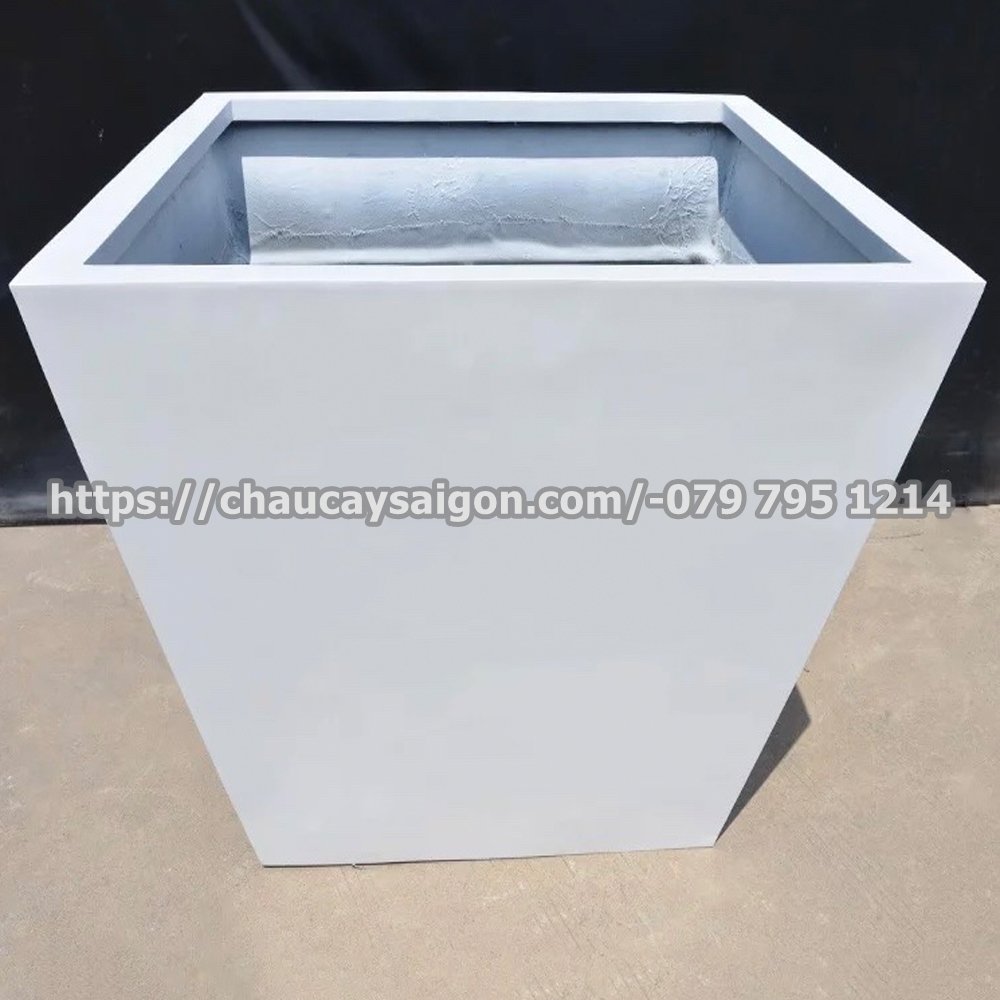 Chậu composite vuông vát