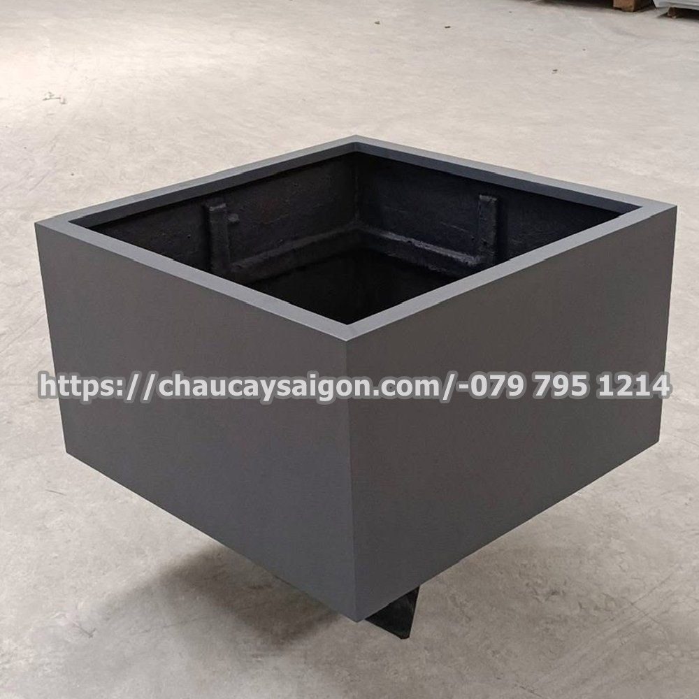 Chậu composite vuông thấp