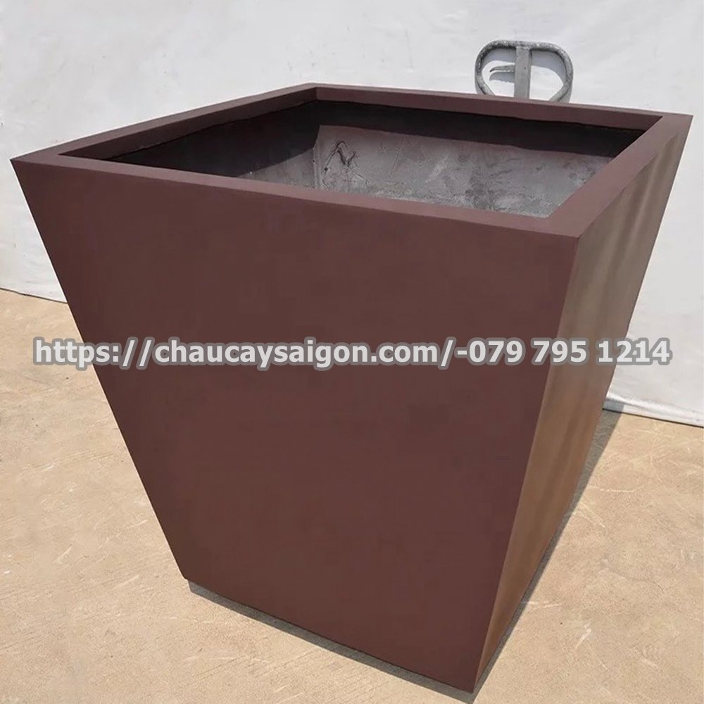 Chậu composite vuông vát 2