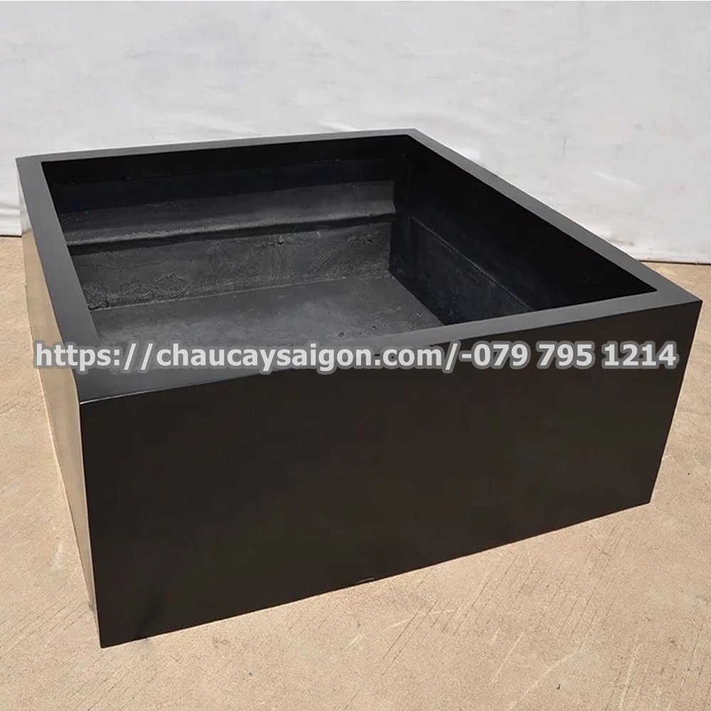 Chậu composite vuông thấp