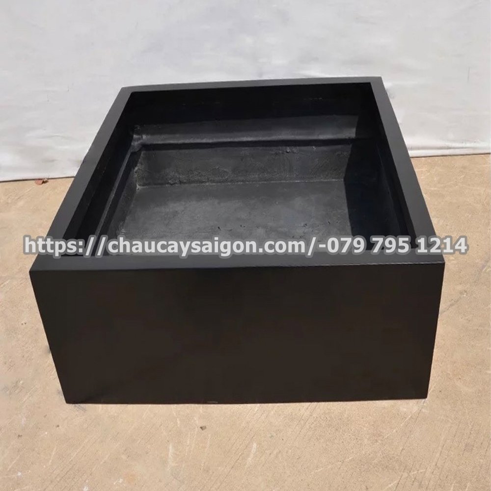 Chậu composite vuông thấp 3