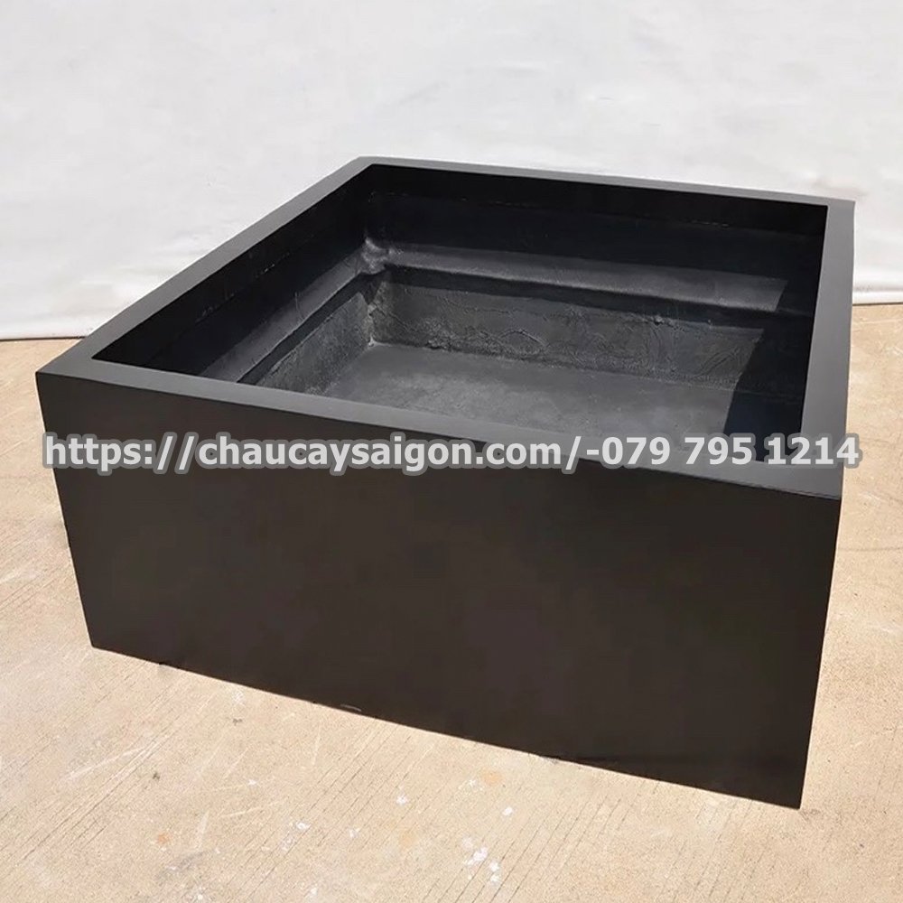 Chậu composite vuông thấp 2