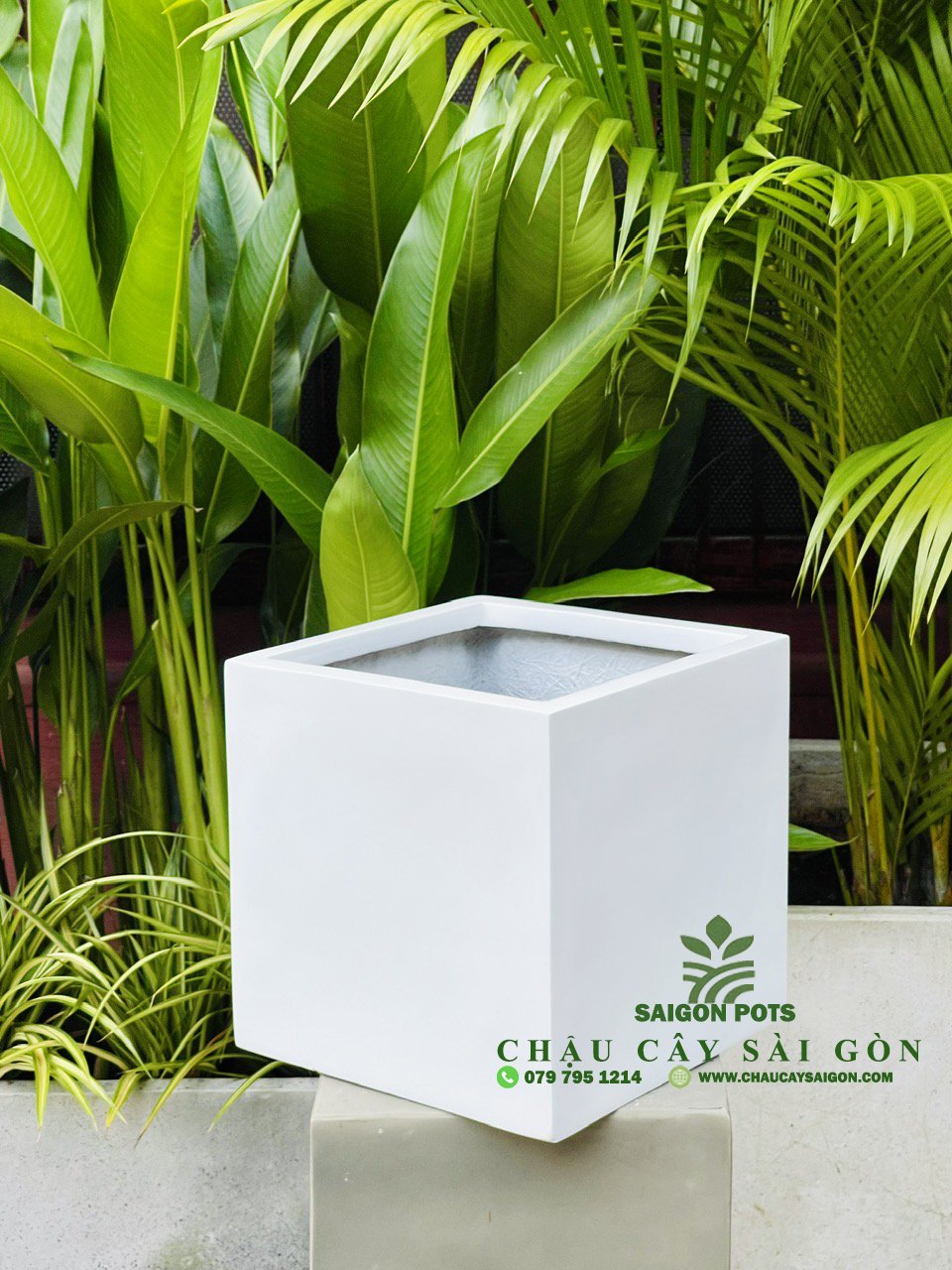 Chậu composite hình vuông 3