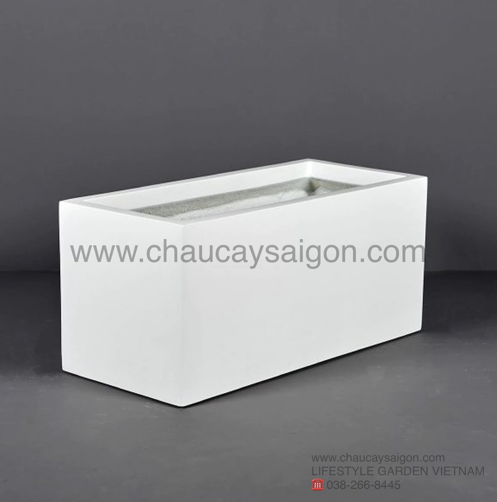 Chậu composite chữ nhật 60×30 giá rẻ tại TP.HCM