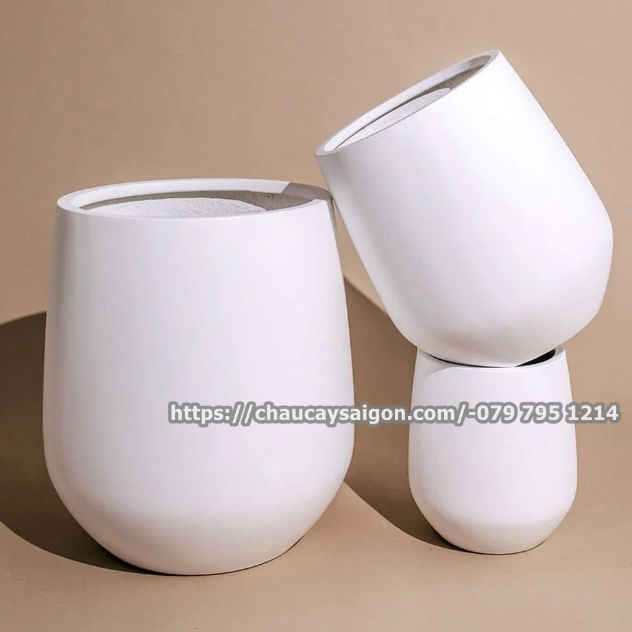 Chậu composite tròn 35×55 3