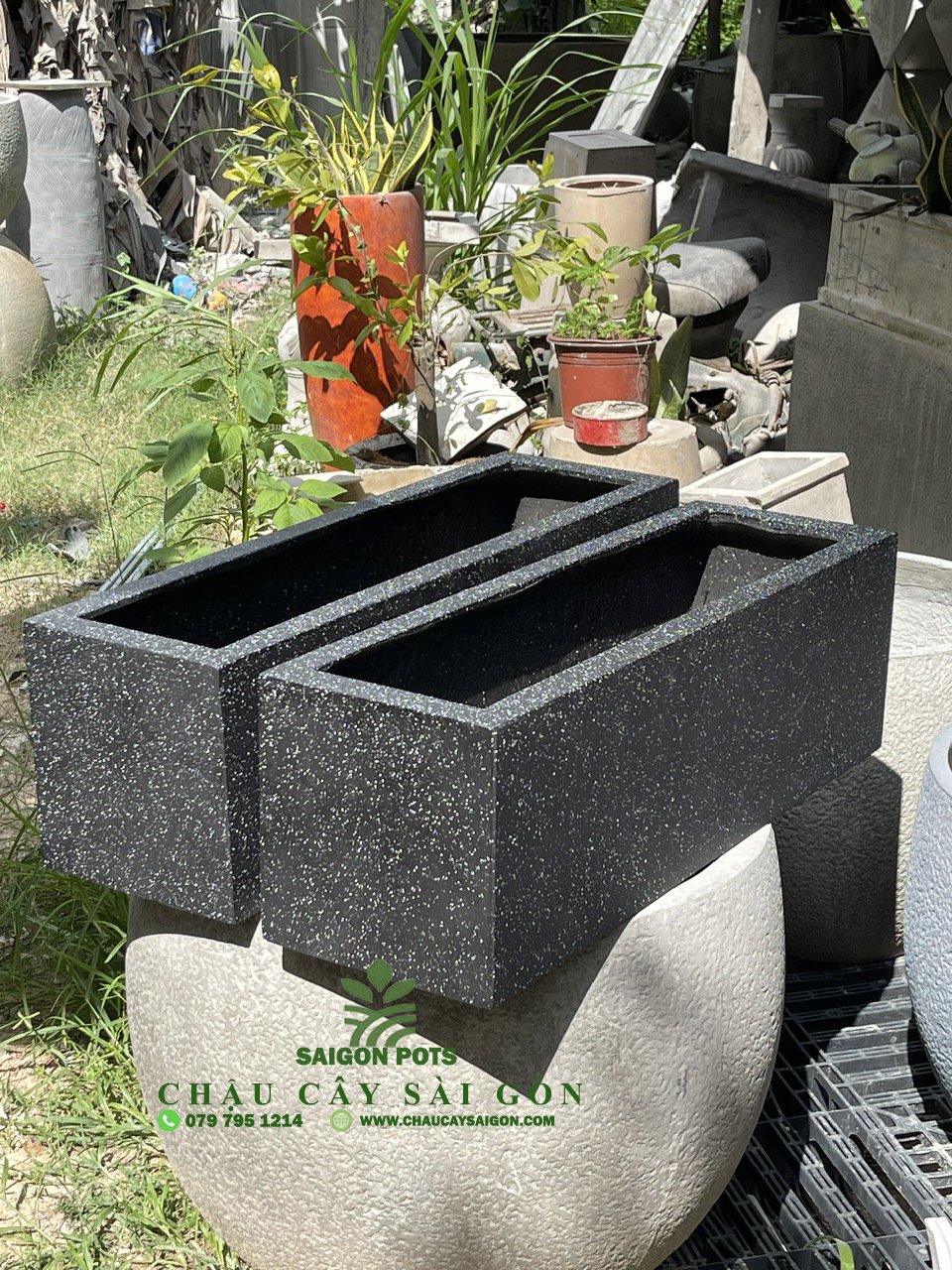 Chậu composite chữ nhật 2023 2