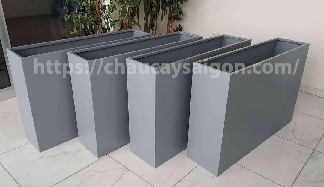 Chậu composite hình hộp 60x30x60 3