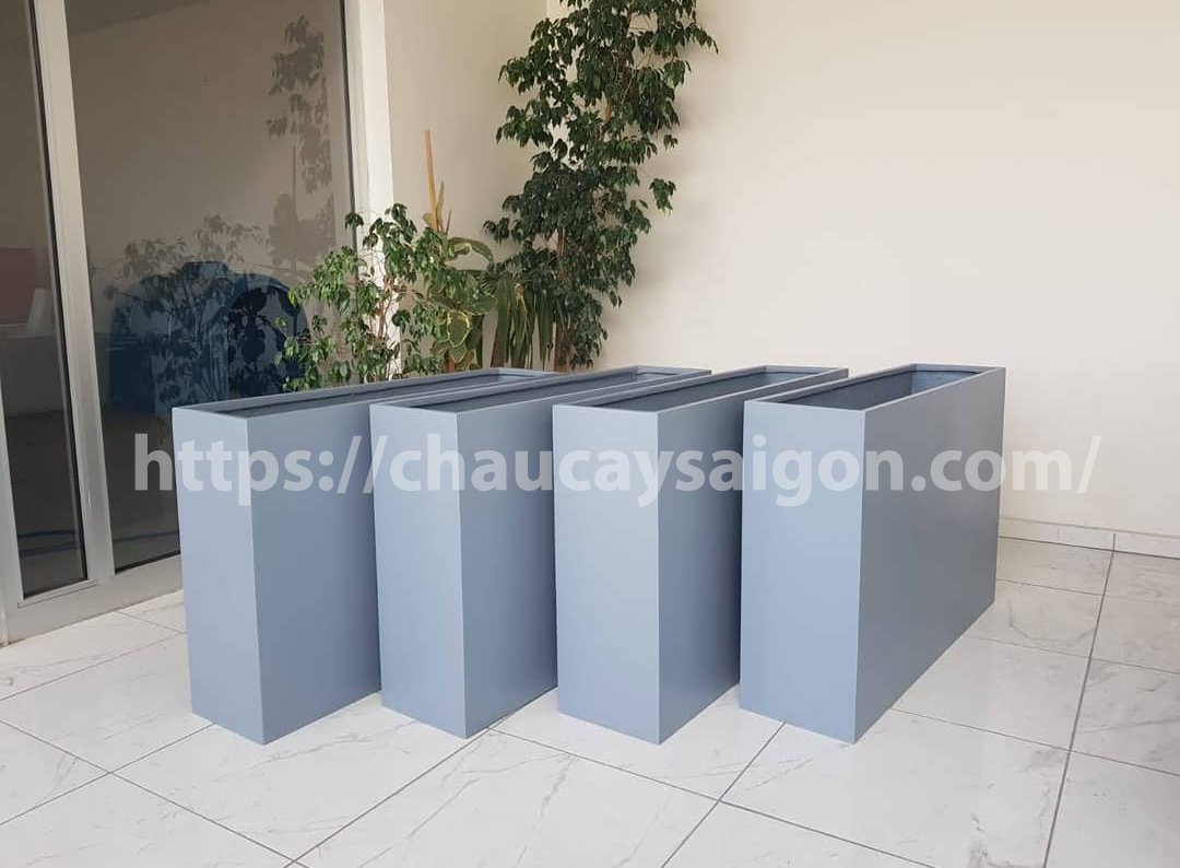 Chậu composite hình hộp 60x30x60
