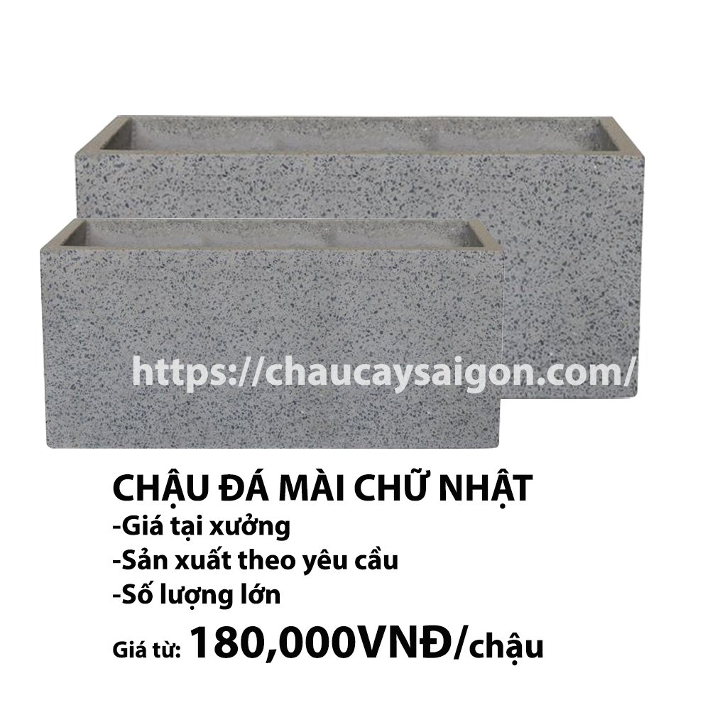 Chậu xi măng chữ nhật,chậu chữ nhật trồng cây 80x30cm giá từ 180,000VNĐ 2
