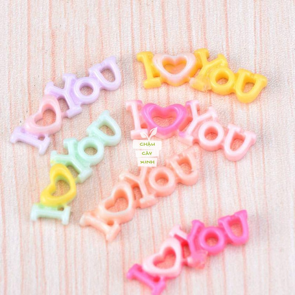Chữ I LOVE YOU trang trí 2