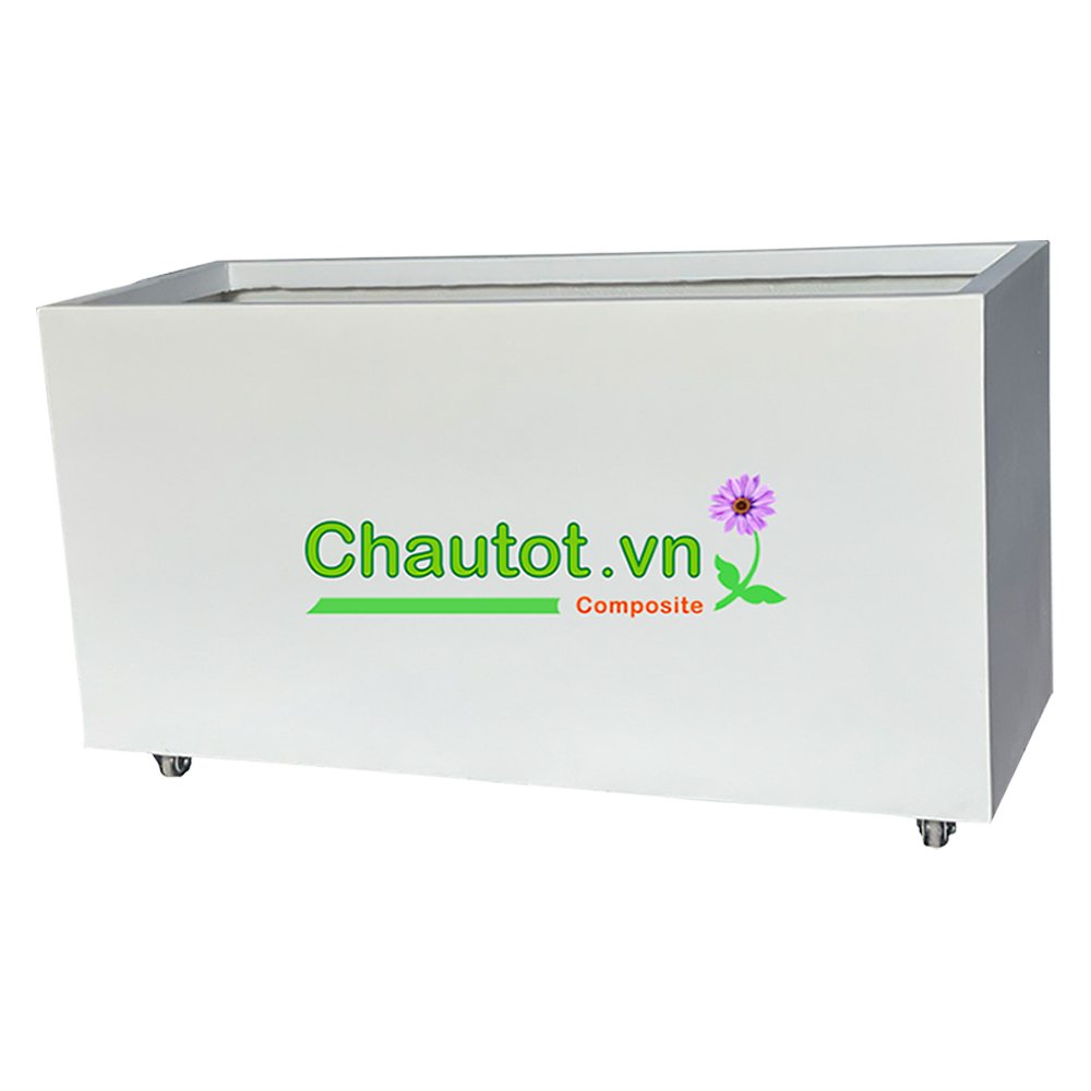 Chậu Composite Chữ Nhật kèm đế bánh xe BAOBINH CT2066