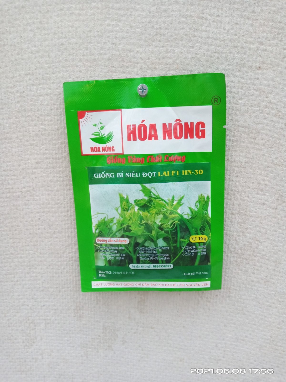 GIỐNG BÍ SIÊU ĐỌT LAI F1 HN-30